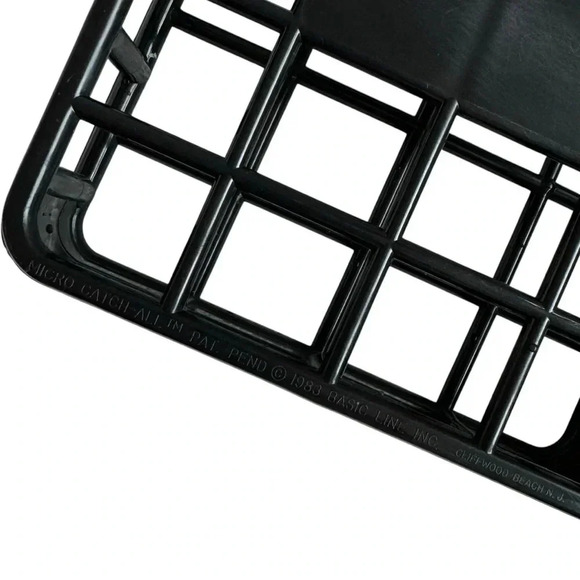 Vintage 1983 YAFFA | Black‎ Micro Catch-All Organizer | Office Desk Wall Storage - Picture 3 of 4